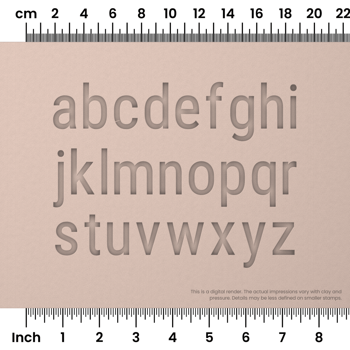 Roboto Condensed | Lowercase | Alphabet Stamp Sets