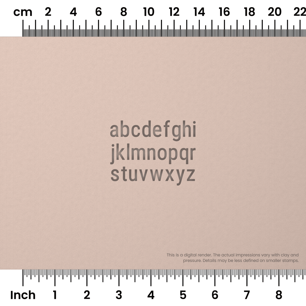 Roboto Condensed | Lowercase | Alphabet Stamp Sets