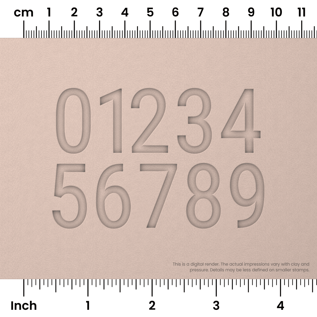 Roboto Condensed | Number Stamp Sets