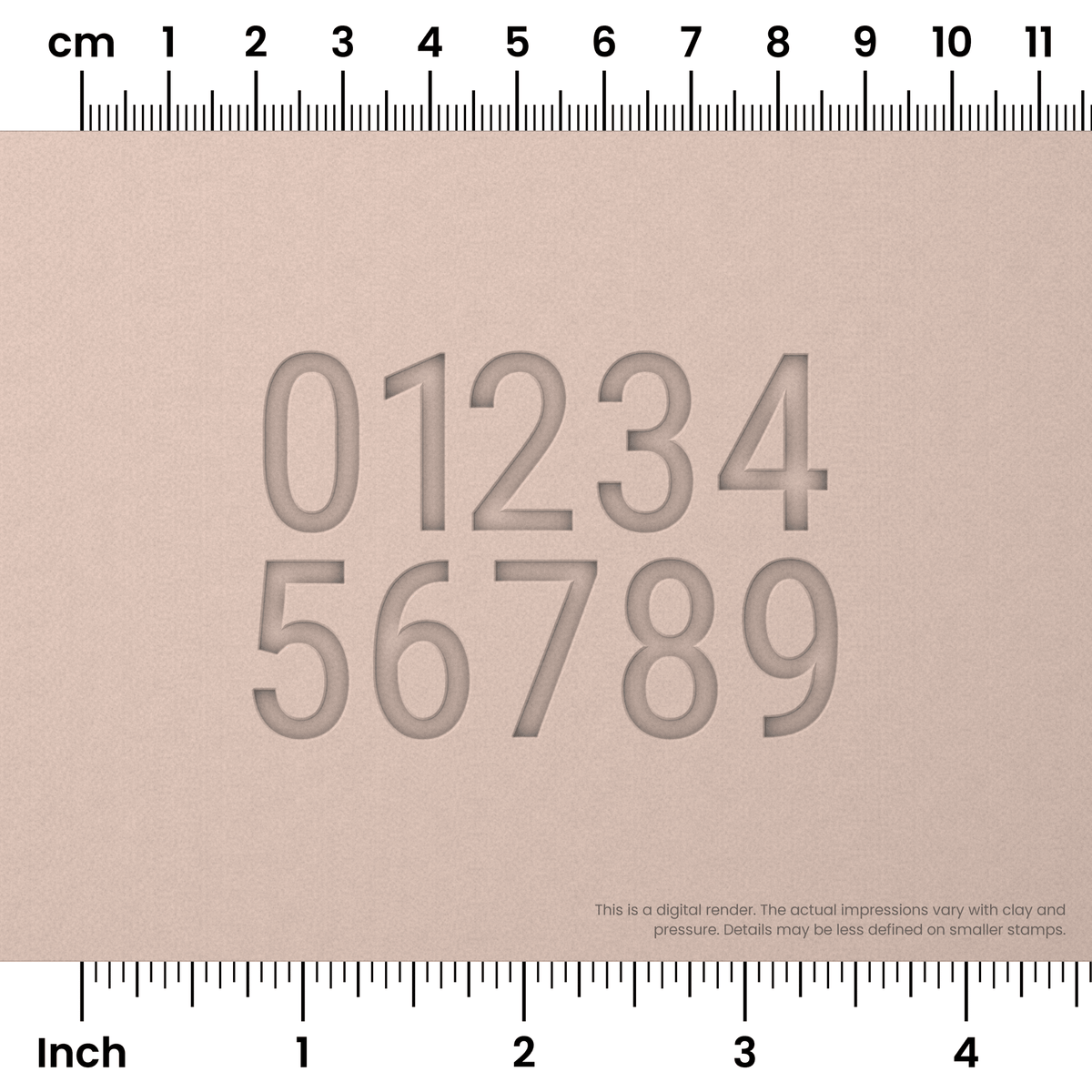Roboto Condensed | Number Stamp Sets