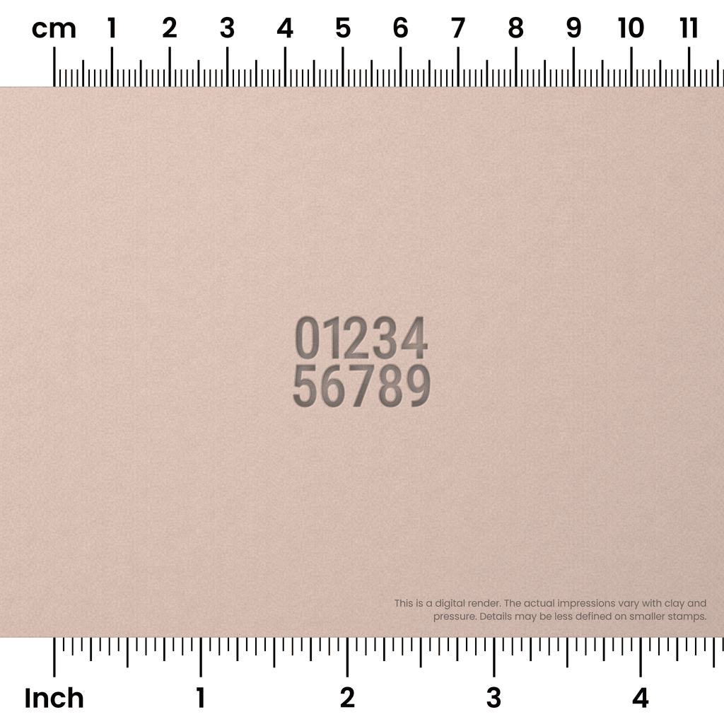 Roboto Condensed | Number Stamp Sets