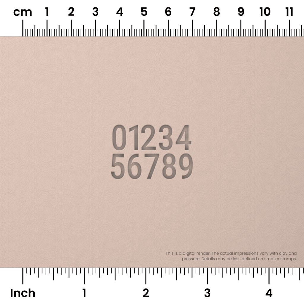 Roboto Condensed | Number Stamp Sets