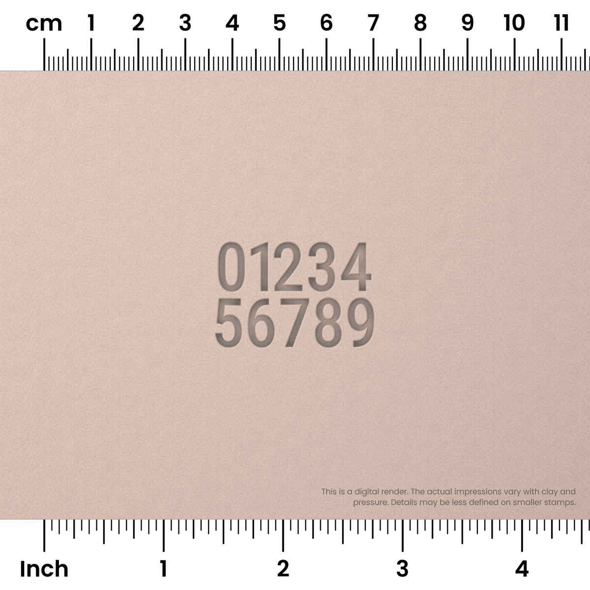 Roboto Condensed | Number Stamp Sets