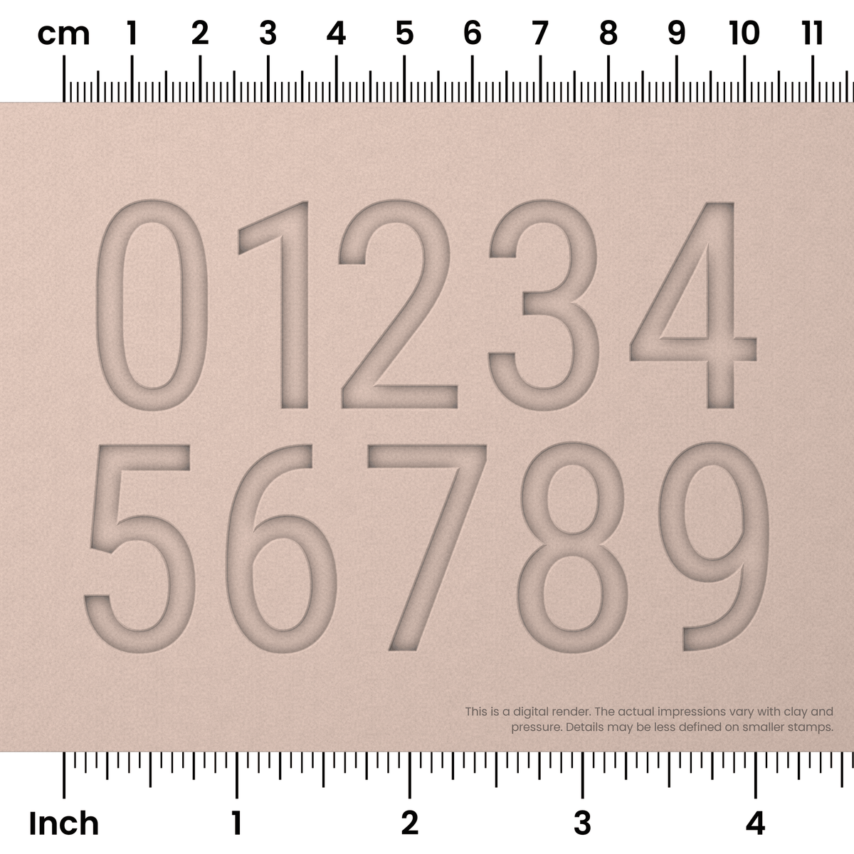 Roboto Condensed | Number Stamp Sets