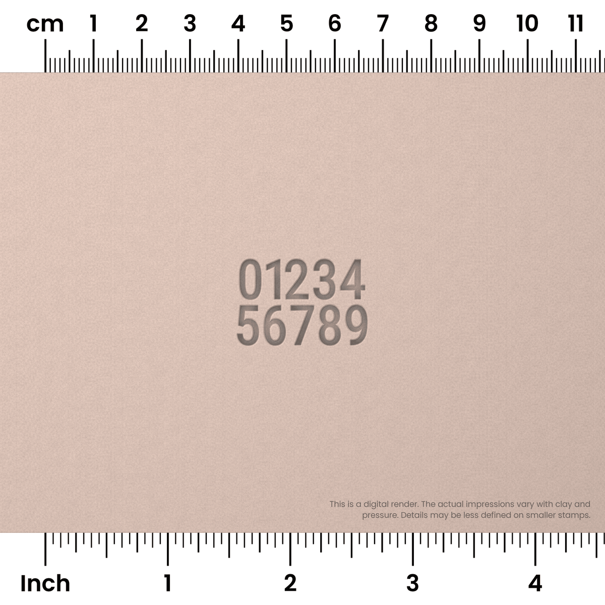 Roboto Condensed | Number Stamp Sets