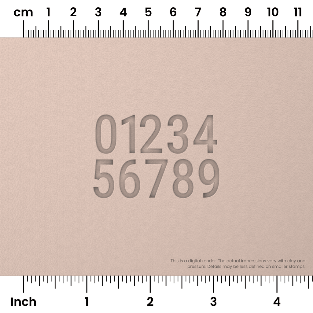 Roboto Condensed | Number Stamp Sets