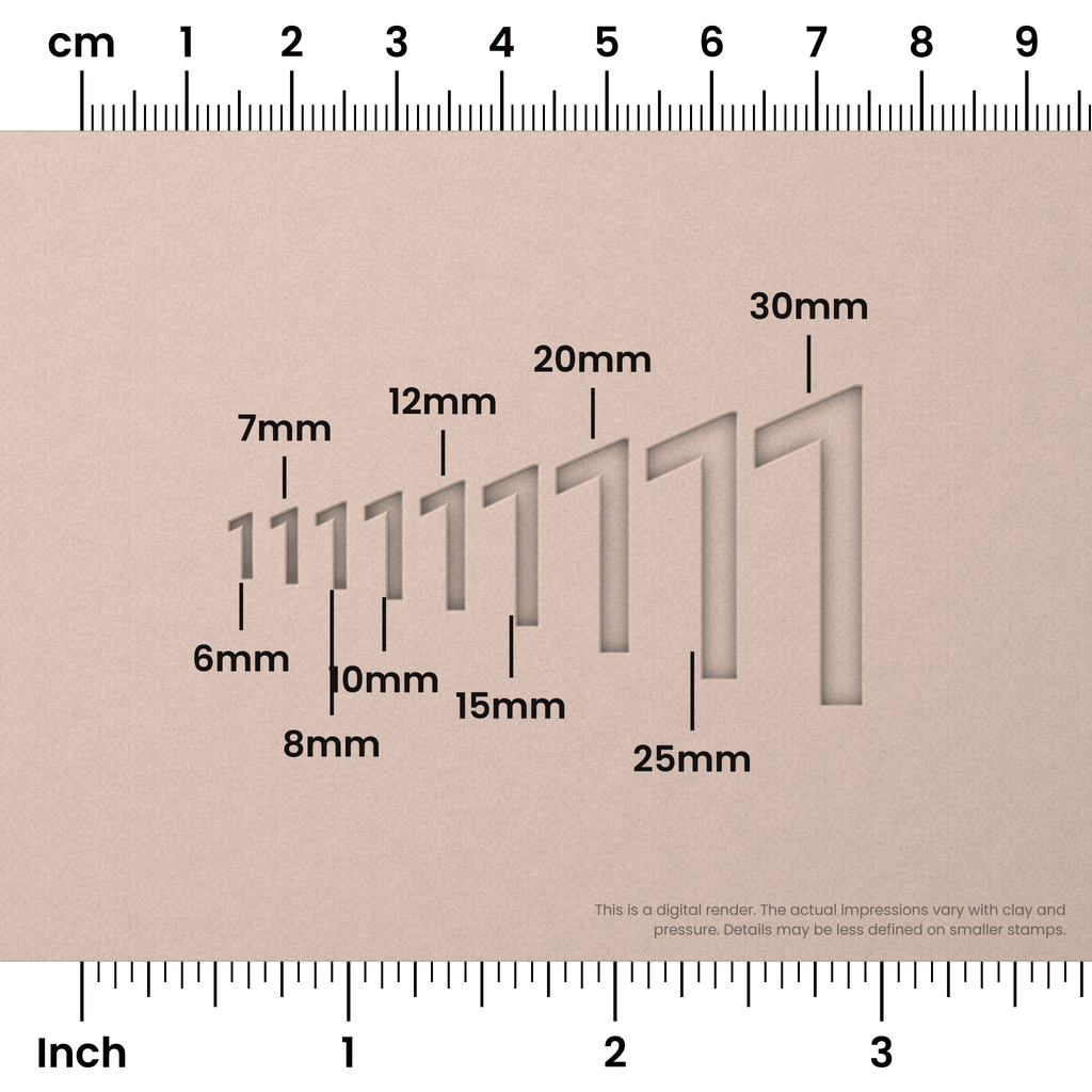 Roboto Condensed | Number Stamp Sets