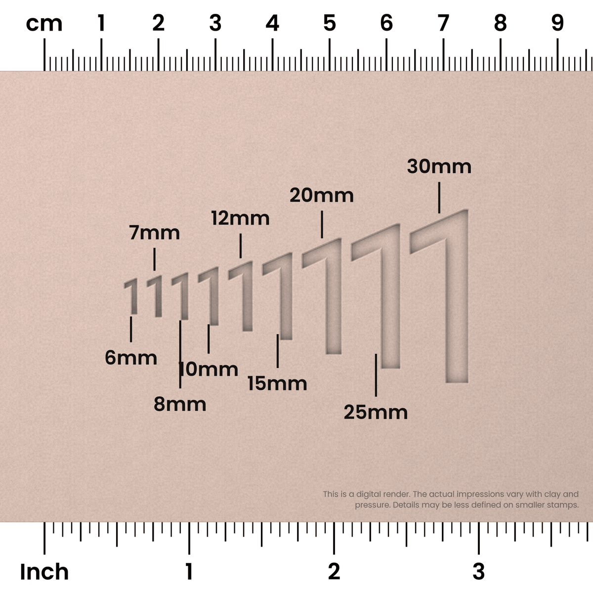 Roboto Condensed | Number Stamp Sets