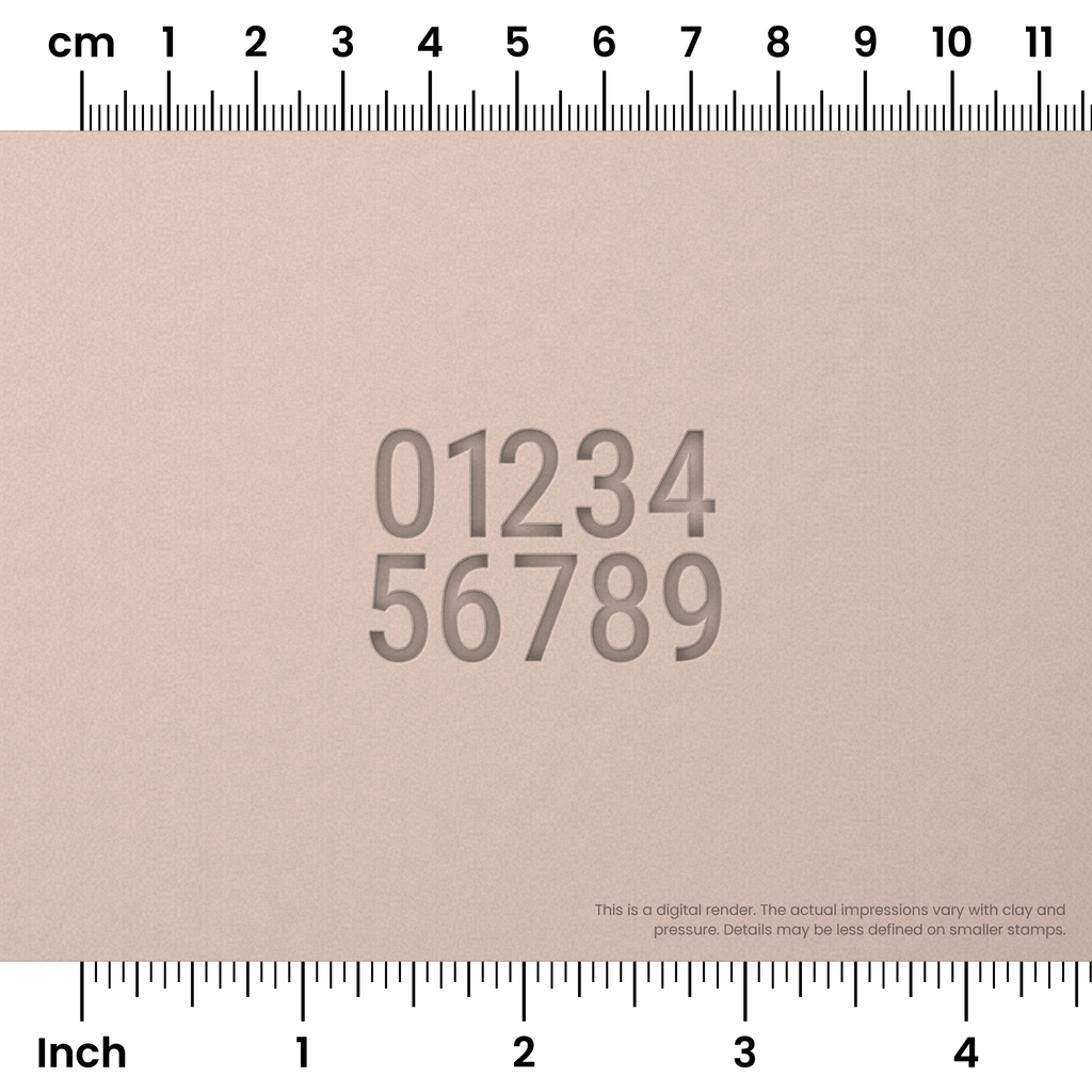 Roboto Condensed | Number Stamp Sets