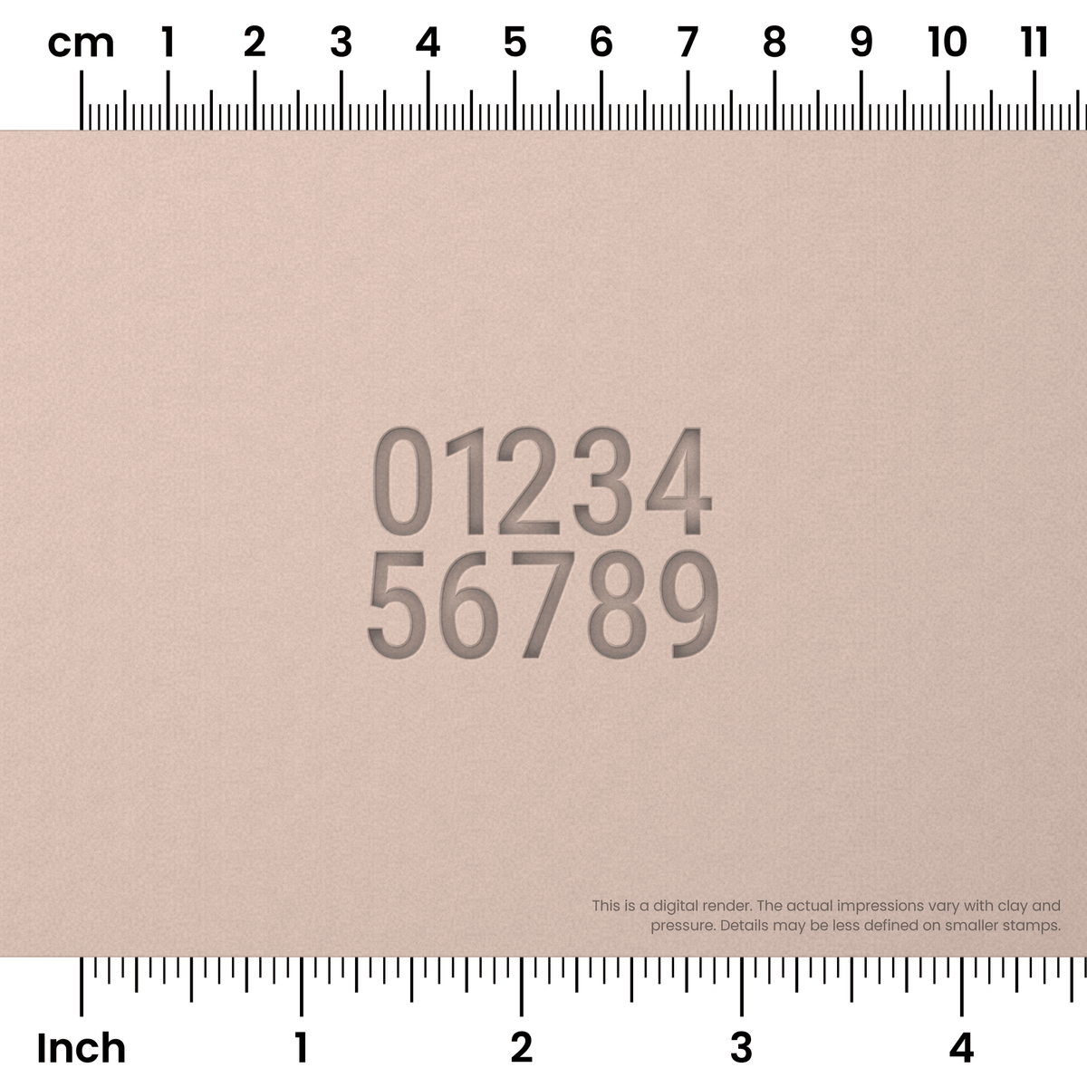 Roboto Condensed | Number Stamp Sets