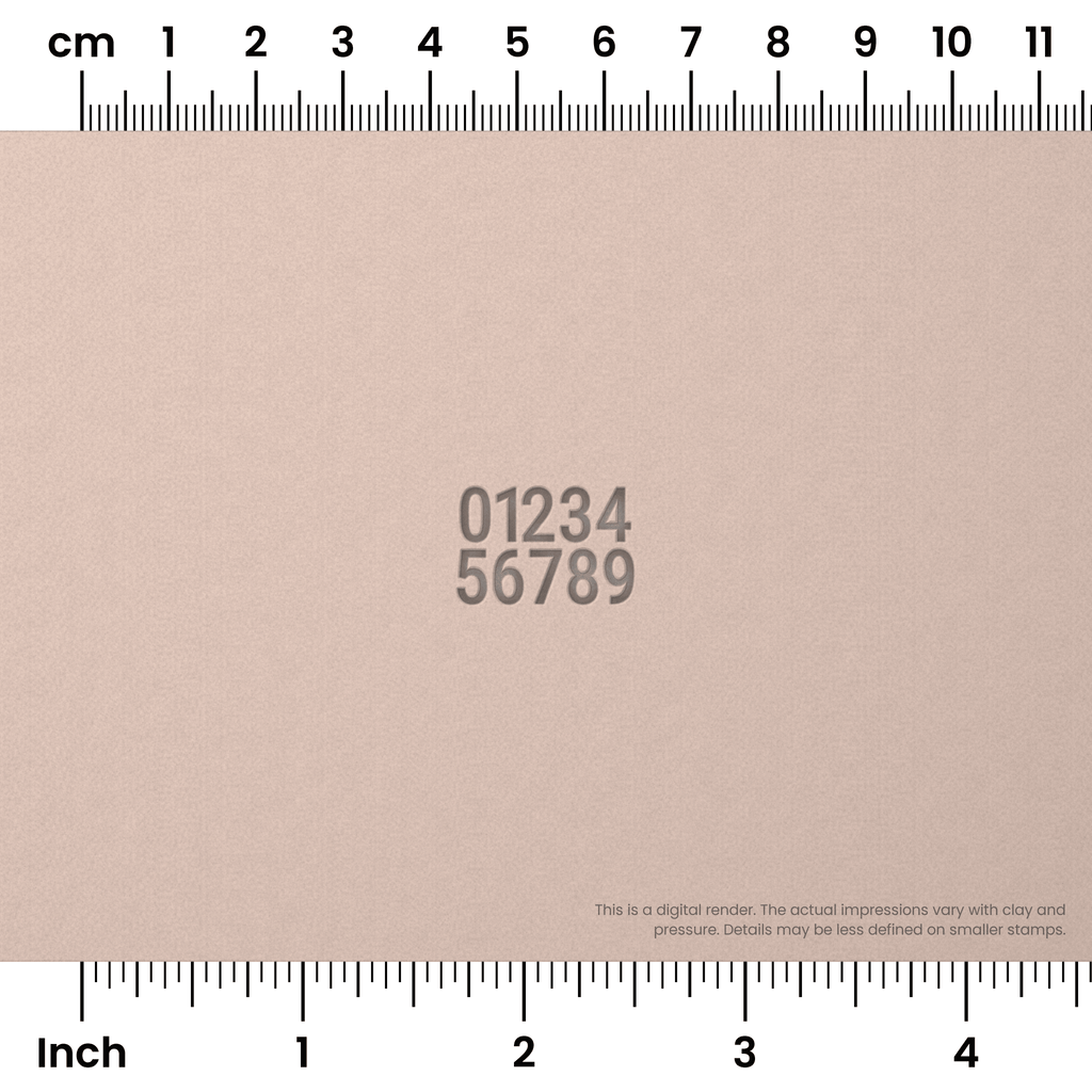 Roboto Condensed | Number Stamp Sets