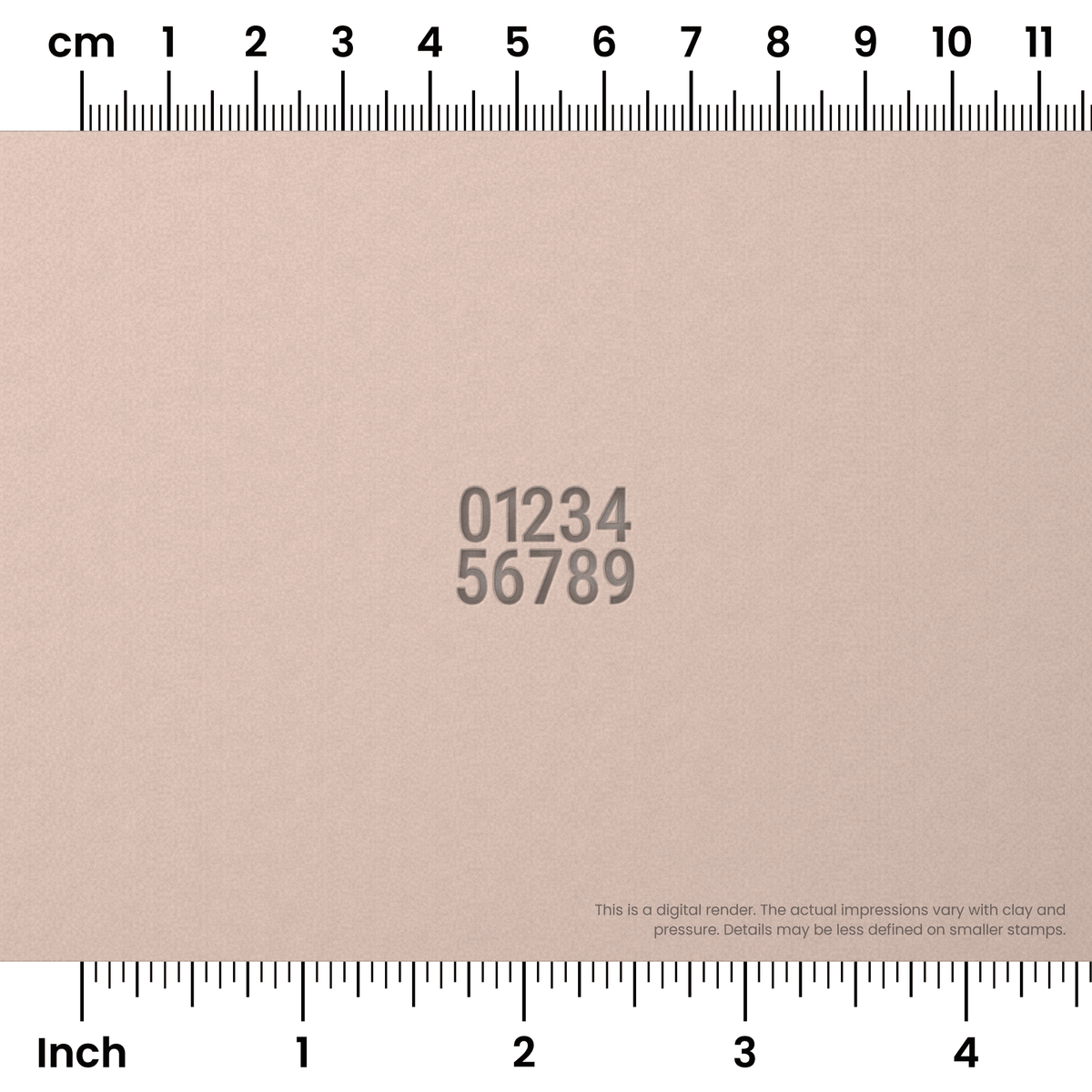 Roboto Condensed | Number Stamp Sets