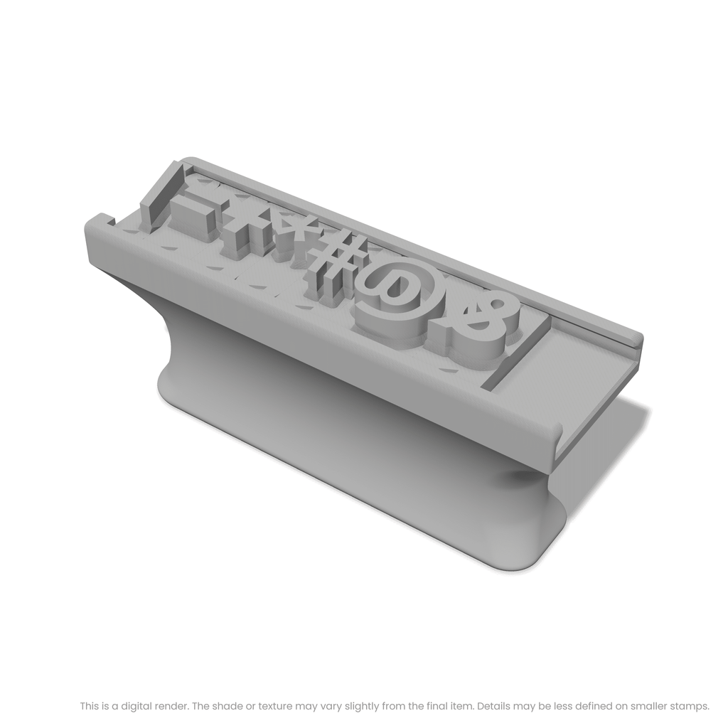 Roboto | Font Rail Stamp Sets | Letters, Numbers, and Symbols