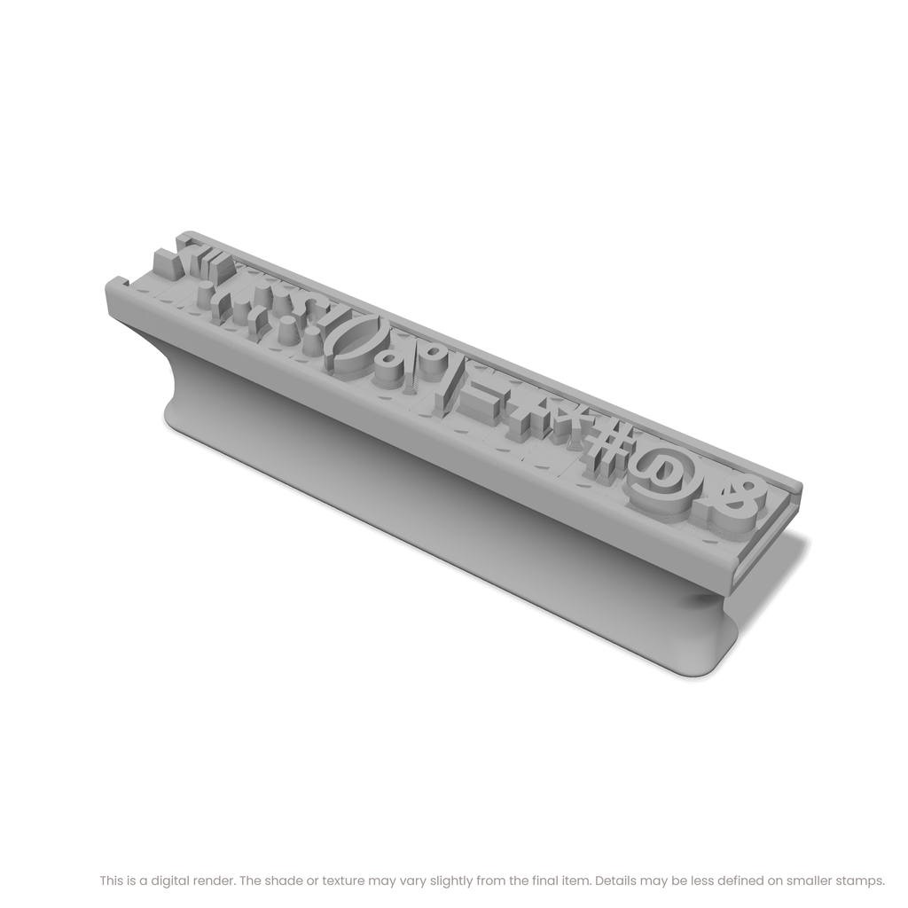 Roboto | Font Rail Stamp Sets | Letters, Numbers, and Symbols