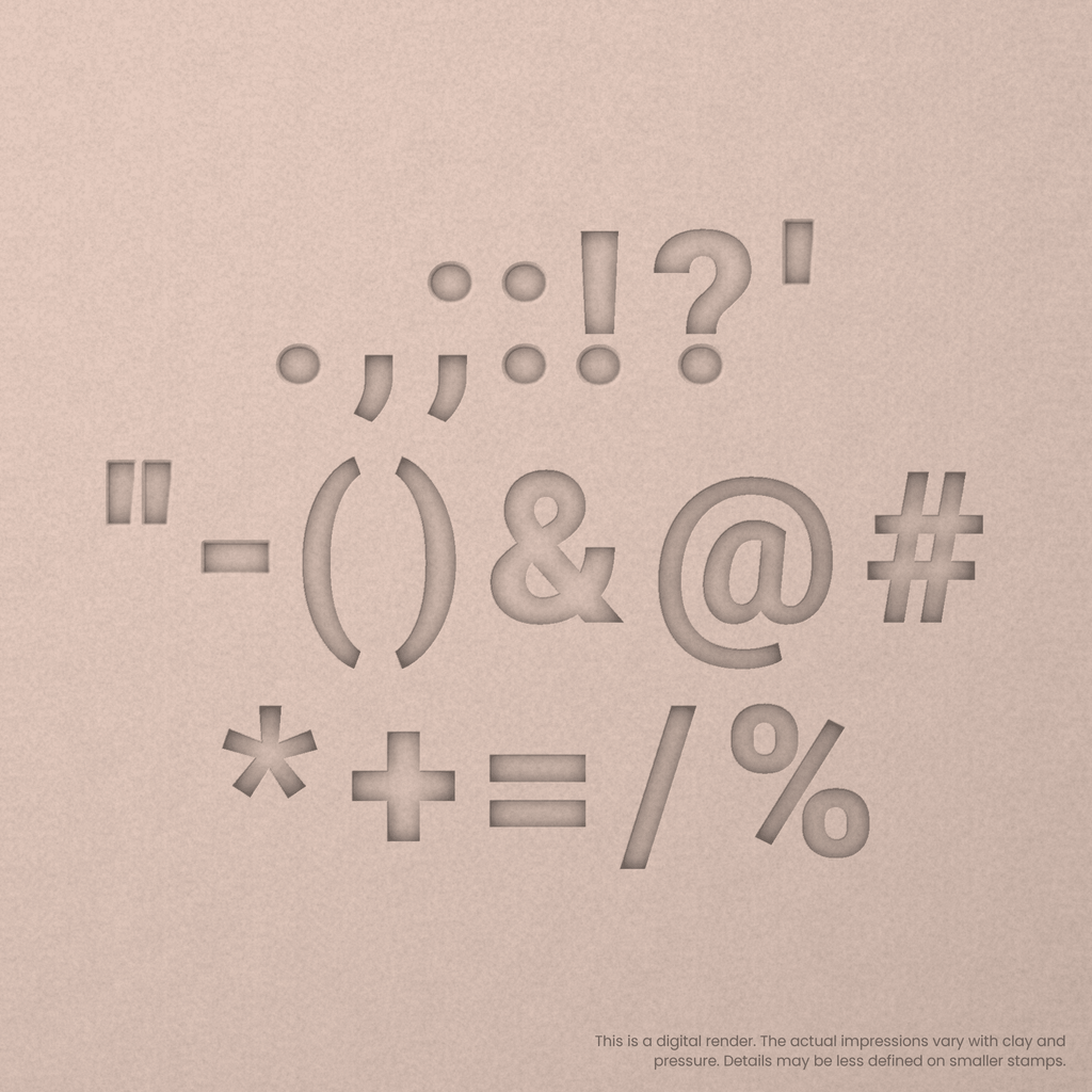 Roboto | Font Rail Stamp Sets | Letters, Numbers, and Symbols