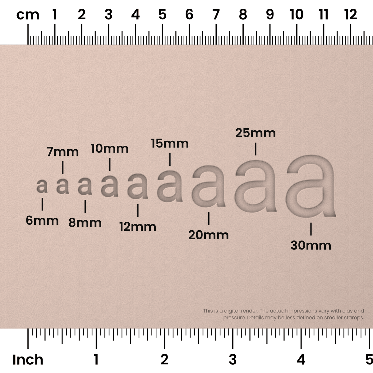 Roboto | Lowercase | Alphabet Stamp Sets