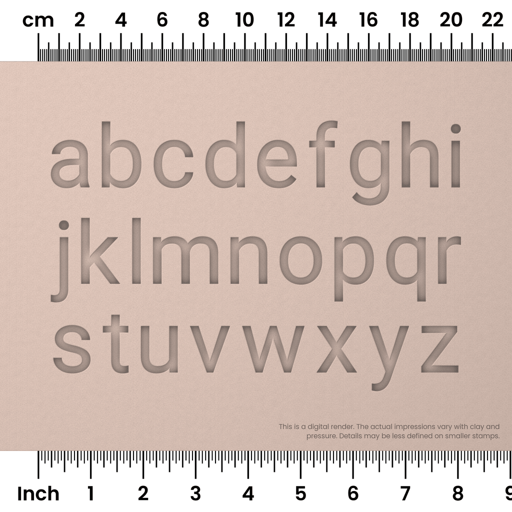Roboto | Lowercase | Alphabet Stamp Sets