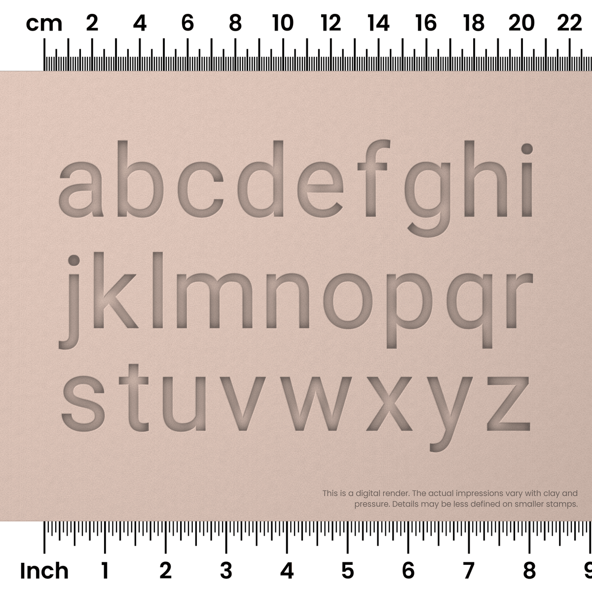 Roboto | Lowercase | Alphabet Stamp Sets