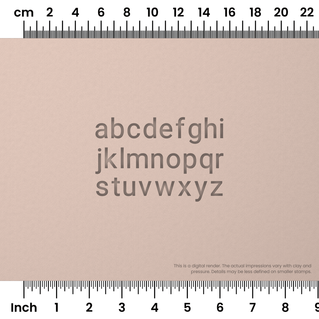 Roboto | Lowercase | Alphabet Stamp Sets