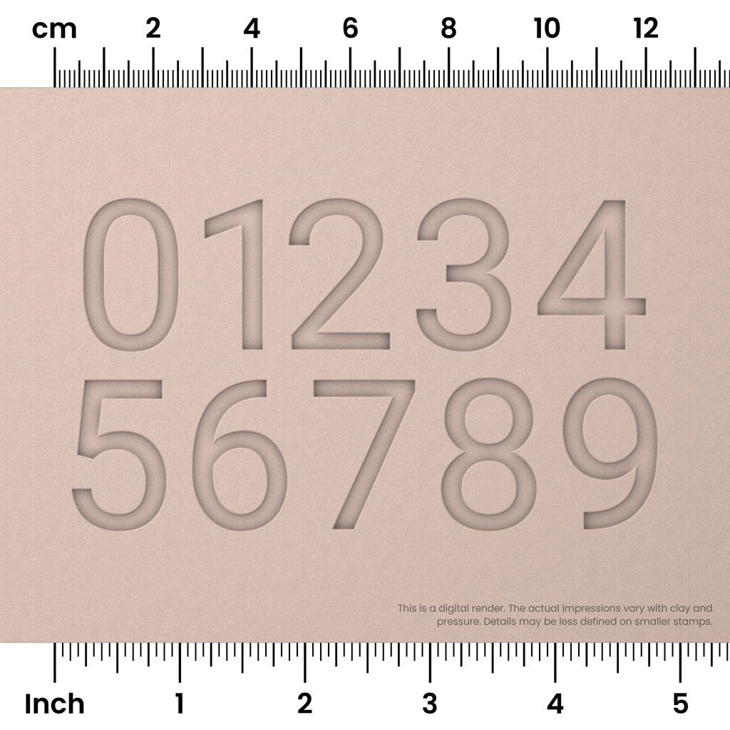 Roboto | Number Stamp Sets