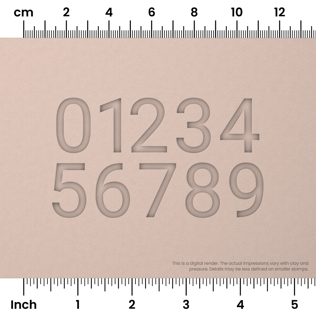 Roboto | Number Stamp Sets