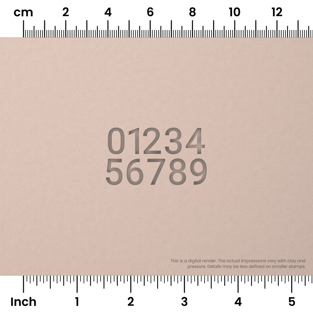 Roboto | Number Stamp Sets