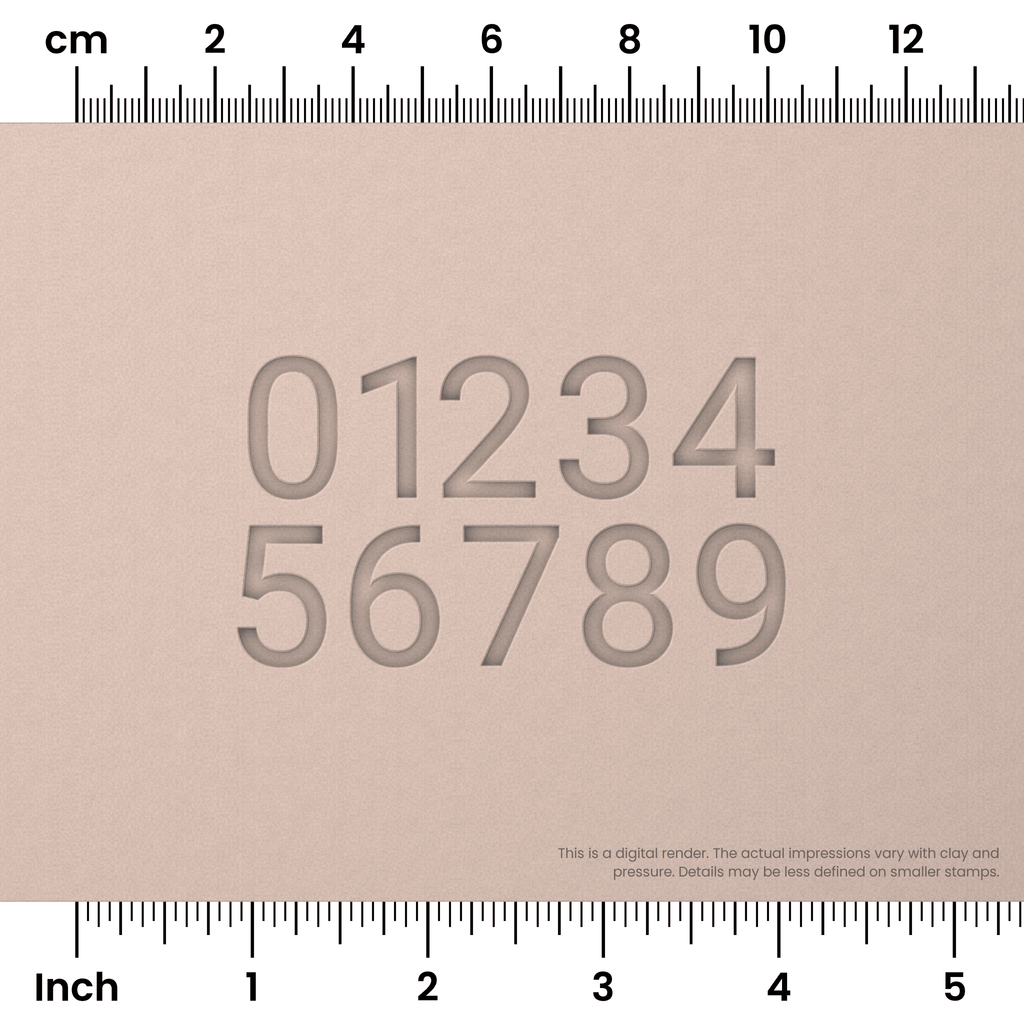 Roboto | Number Stamp Sets