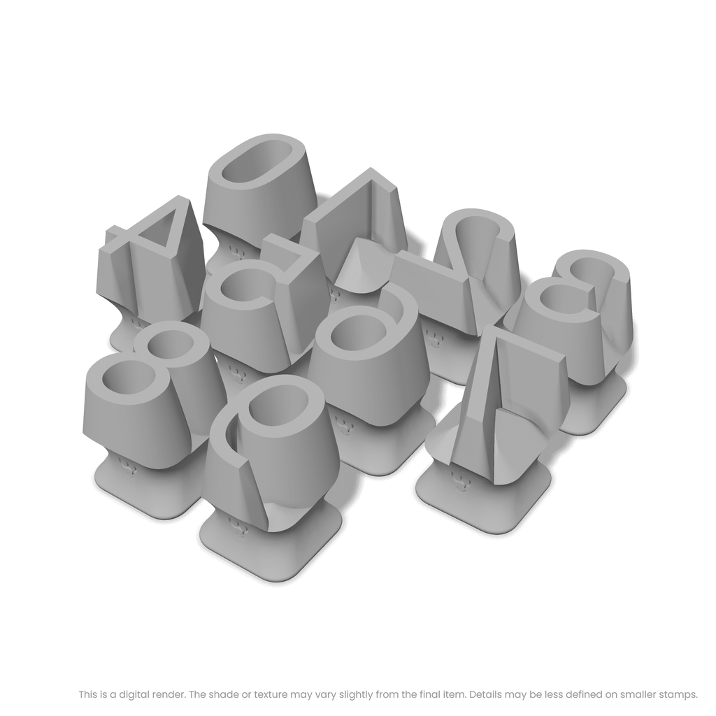 Roboto | Number Stamp Sets