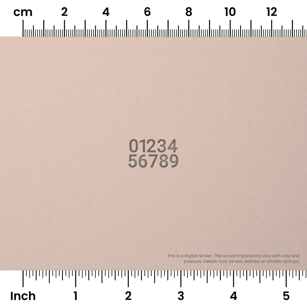 Roboto | Number Stamp Sets