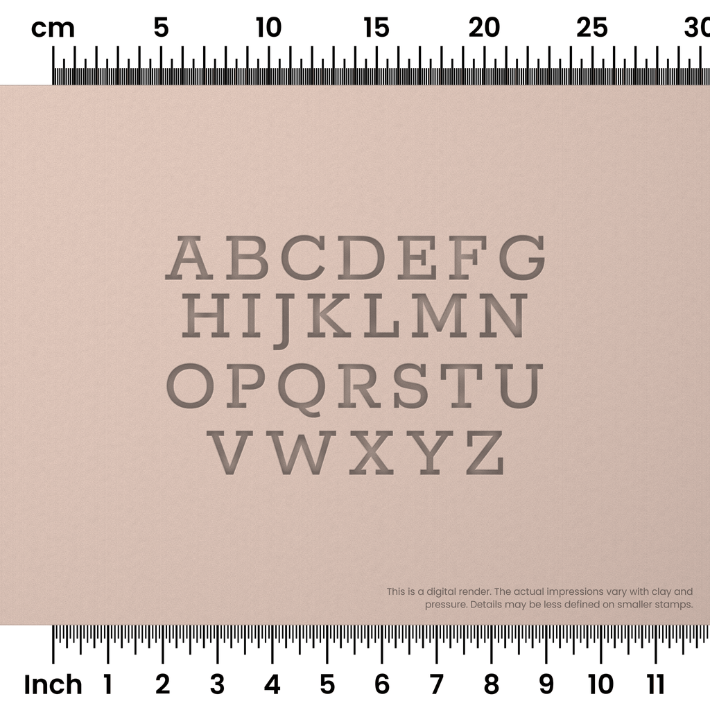 Rokkitt | All Caps | Alphabet Stamp Sets