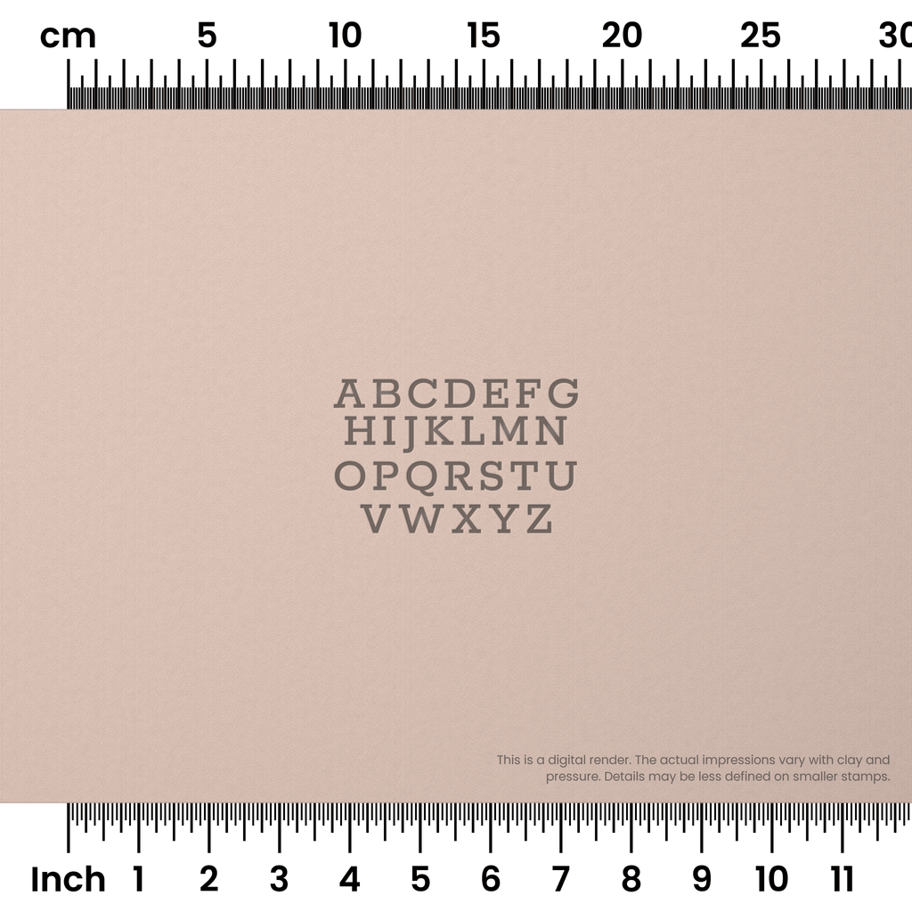 Rokkitt | All Caps | Alphabet Stamp Sets