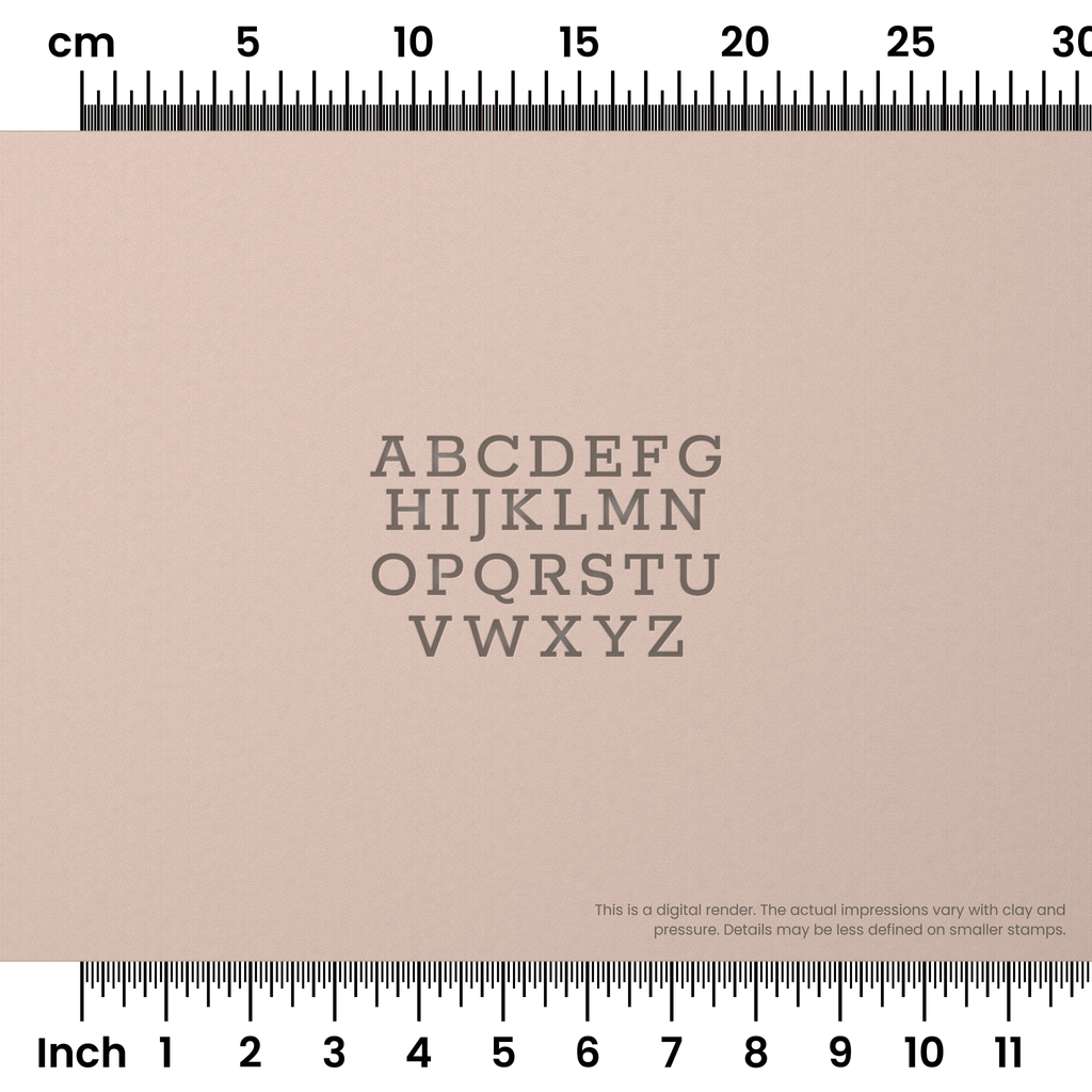 Rokkitt | All Caps | Alphabet Stamp Sets