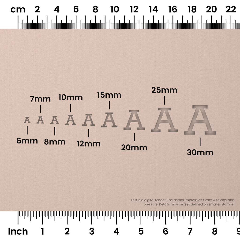 Rokkitt | All Caps | Alphabet Stamp Sets