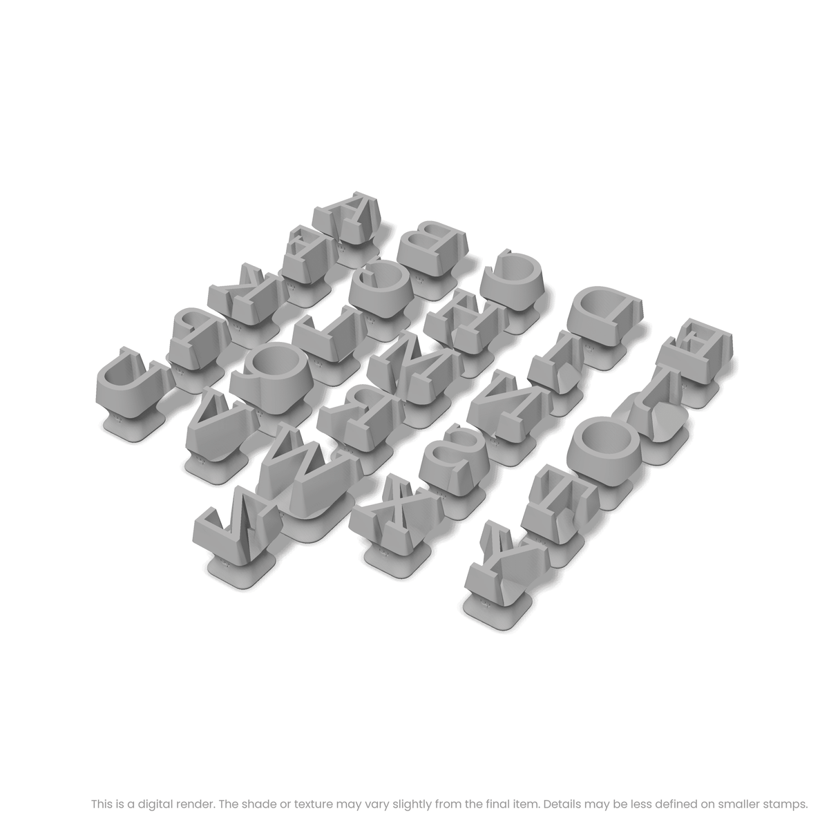 Rokkitt | All Caps | Alphabet Stamp Sets