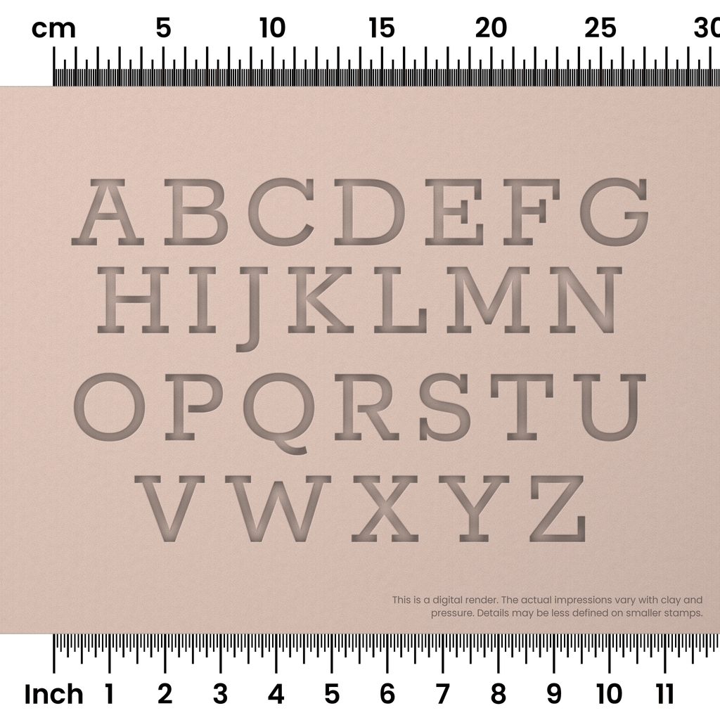 Rokkitt | All Caps | Alphabet Stamp Sets