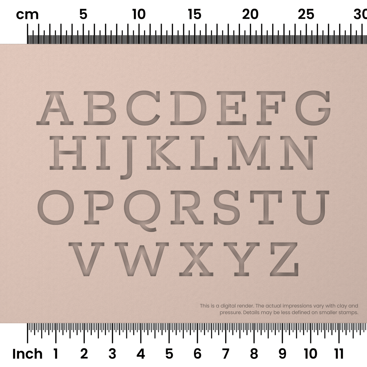 Rokkitt | All Caps | Alphabet Stamp Sets