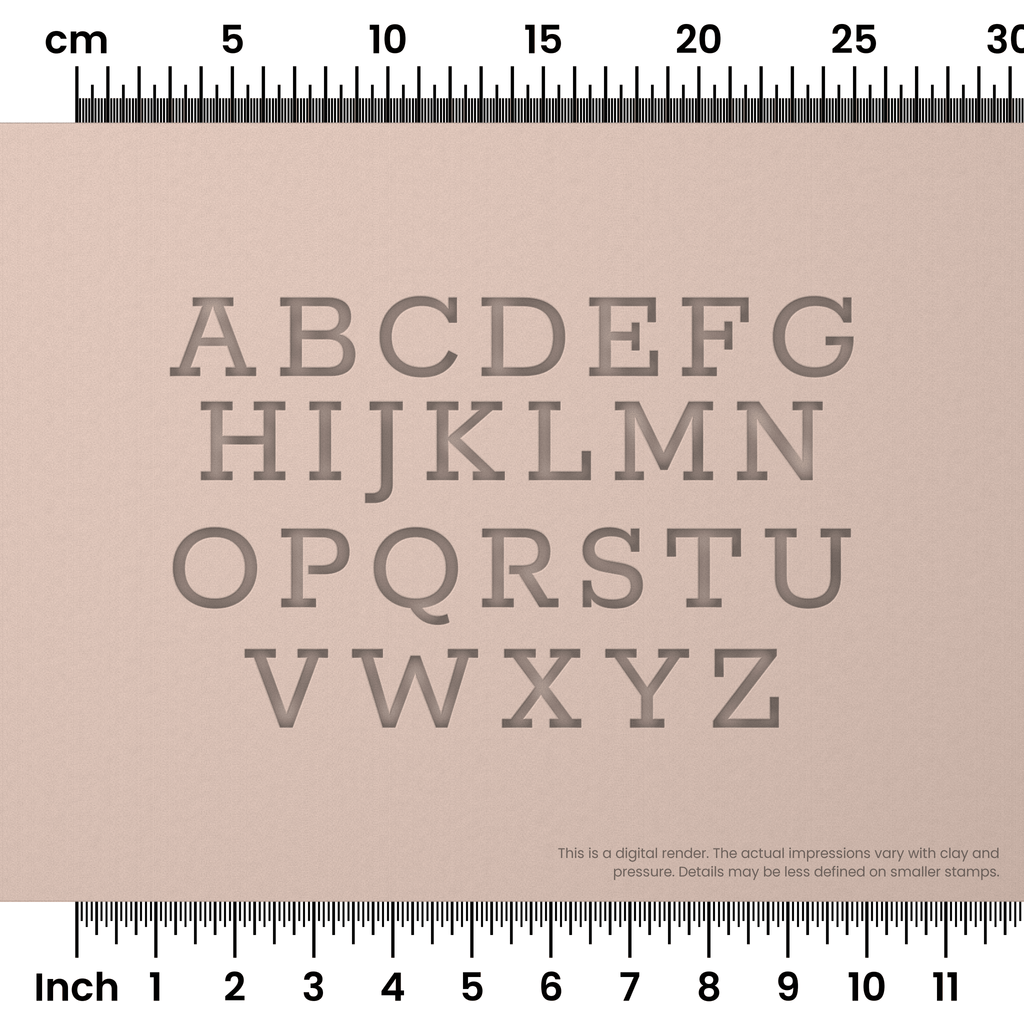 Rokkitt | All Caps | Alphabet Stamp Sets