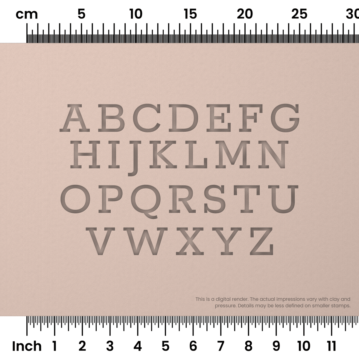Rokkitt | All Caps | Alphabet Stamp Sets