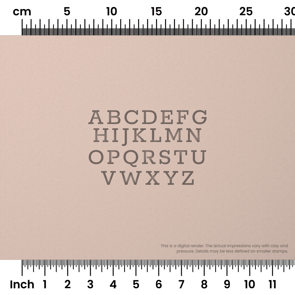 Rokkitt | All Caps | Alphabet Stamp Sets