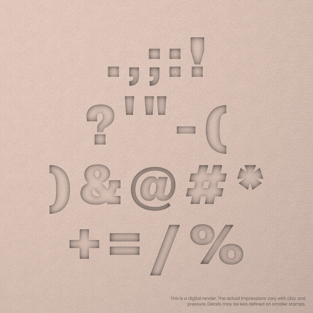 Rokkitt | Font Rail Stamp Sets | Letters, Numbers, and Symbols