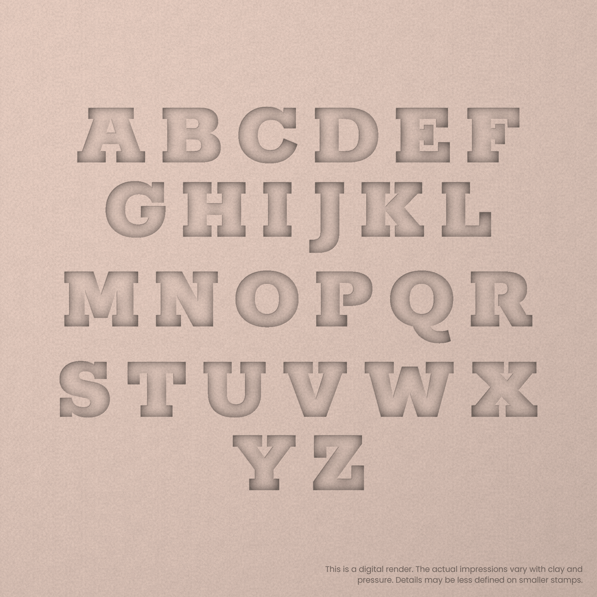 Rokkitt | Font Rail Stamp Sets | Letters, Numbers, and Symbols