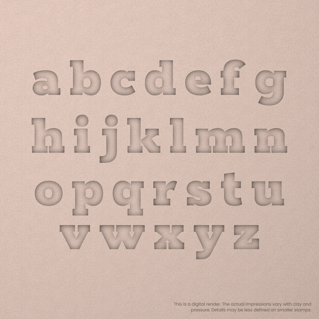 Rokkitt | Font Rail Stamp Sets | Letters, Numbers, and Symbols