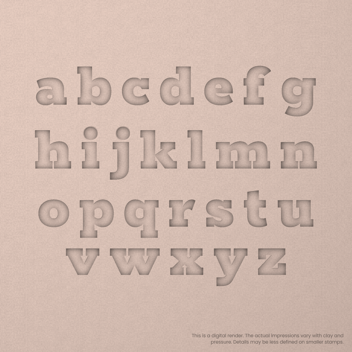 Rokkitt | Font Rail Stamp Sets | Letters, Numbers, and Symbols