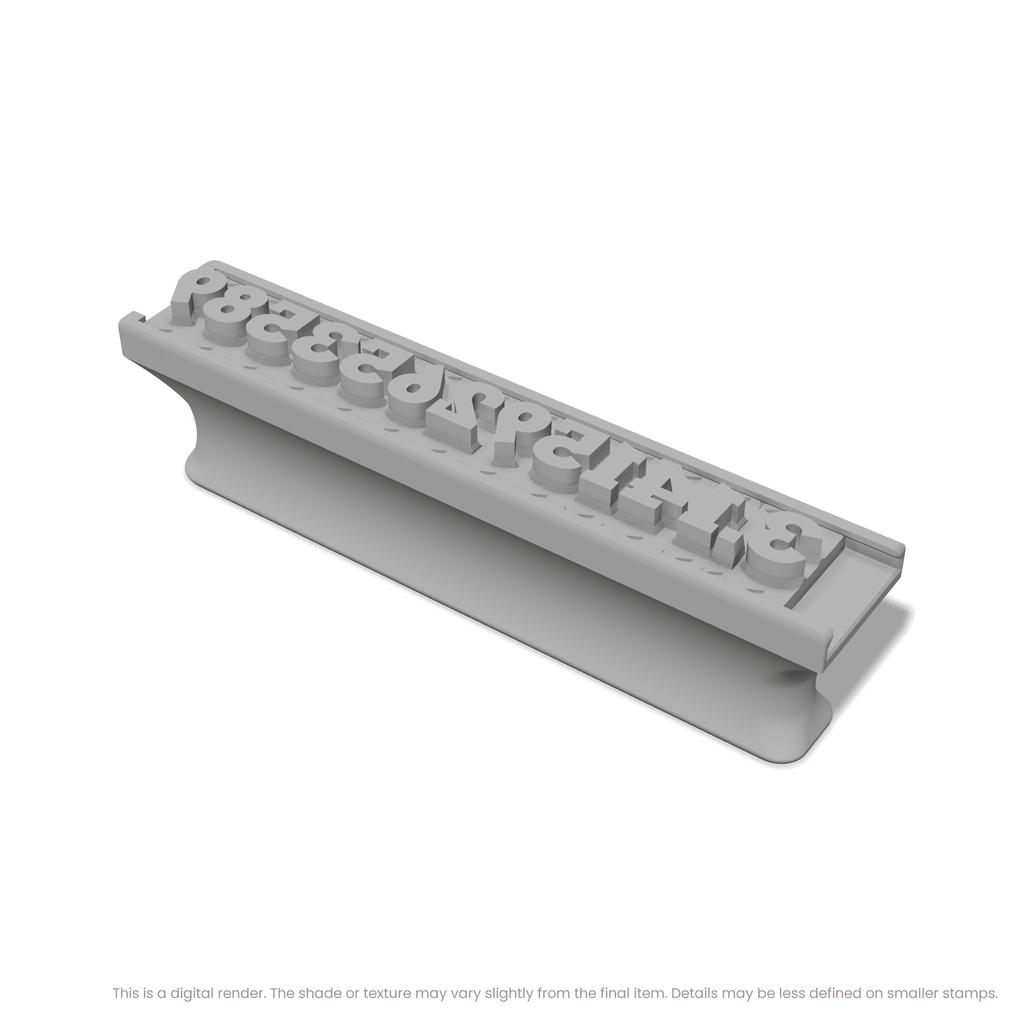 Rokkitt | Font Rail Stamp Sets | Letters, Numbers, and Symbols