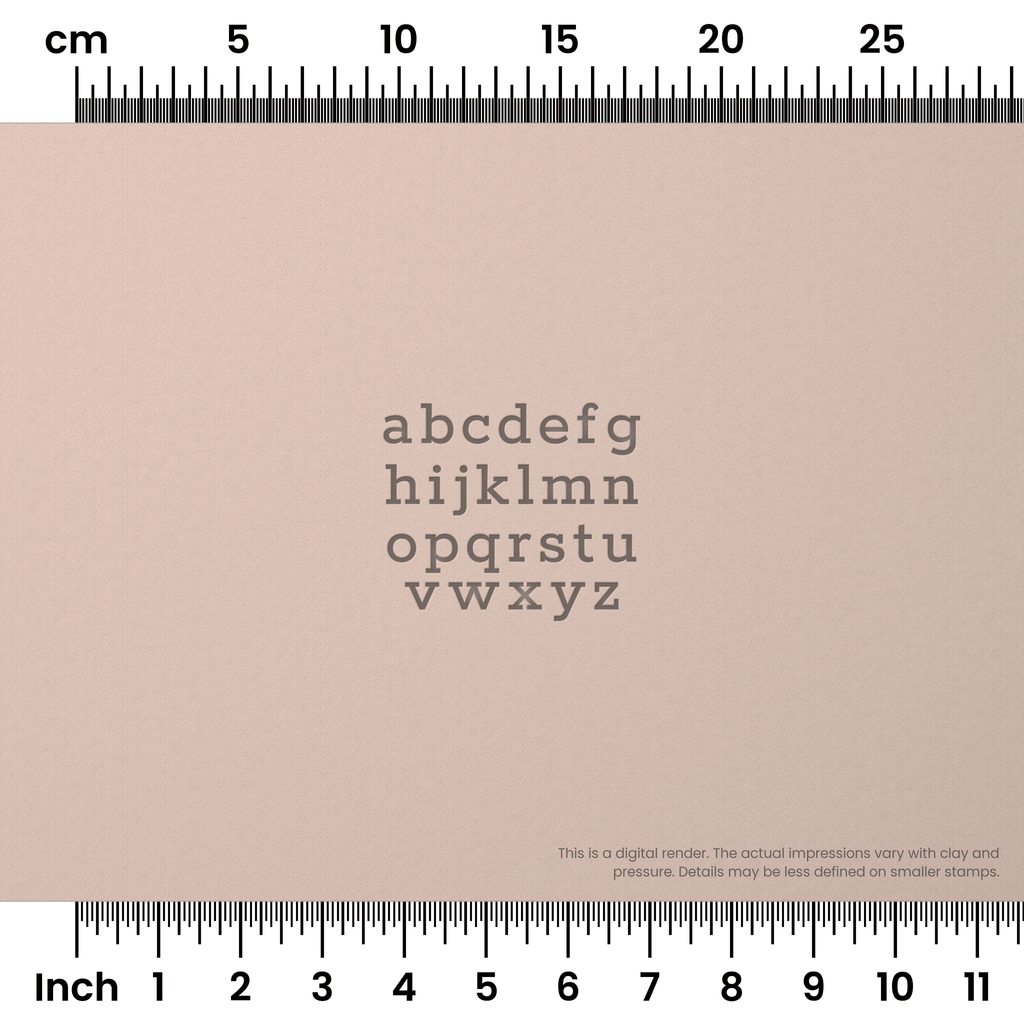 Rokkitt | Lowercase | Alphabet Stamp Sets