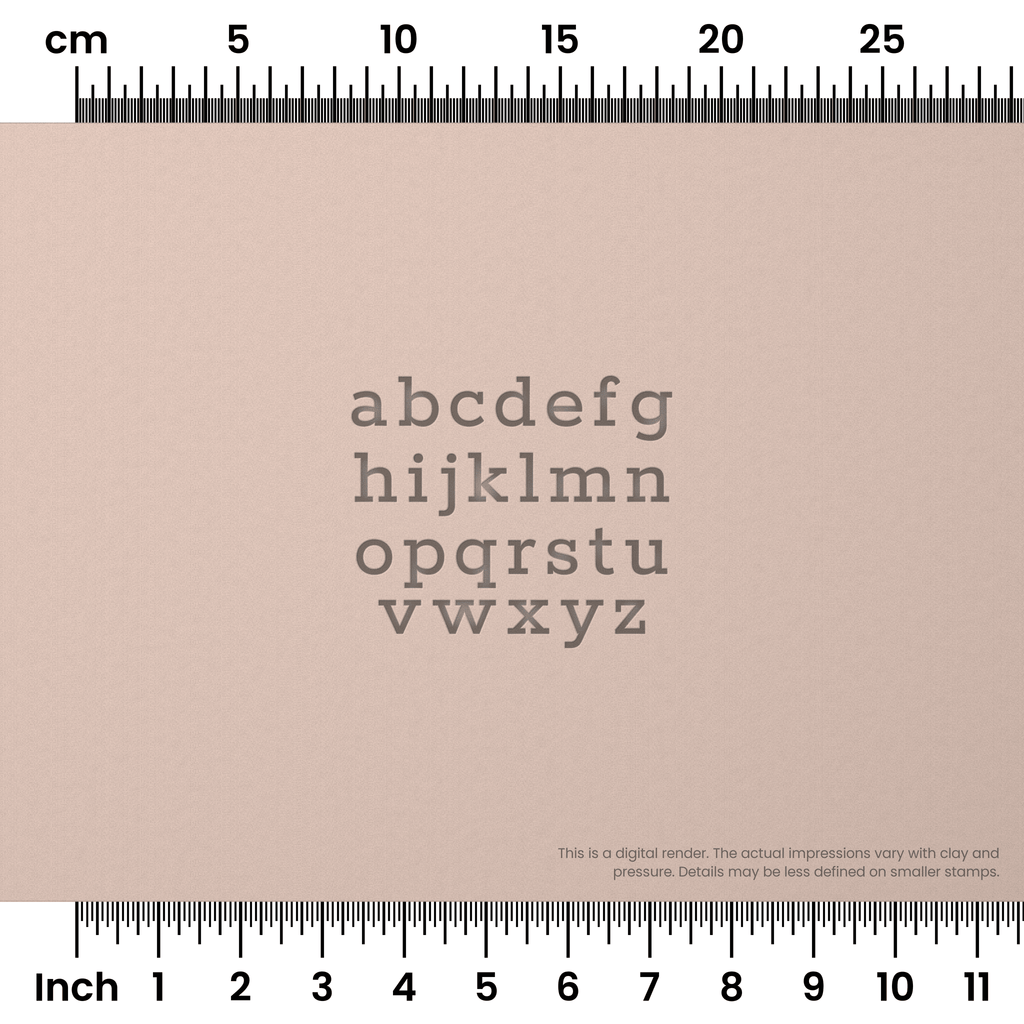 Rokkitt | Lowercase | Alphabet Stamp Sets