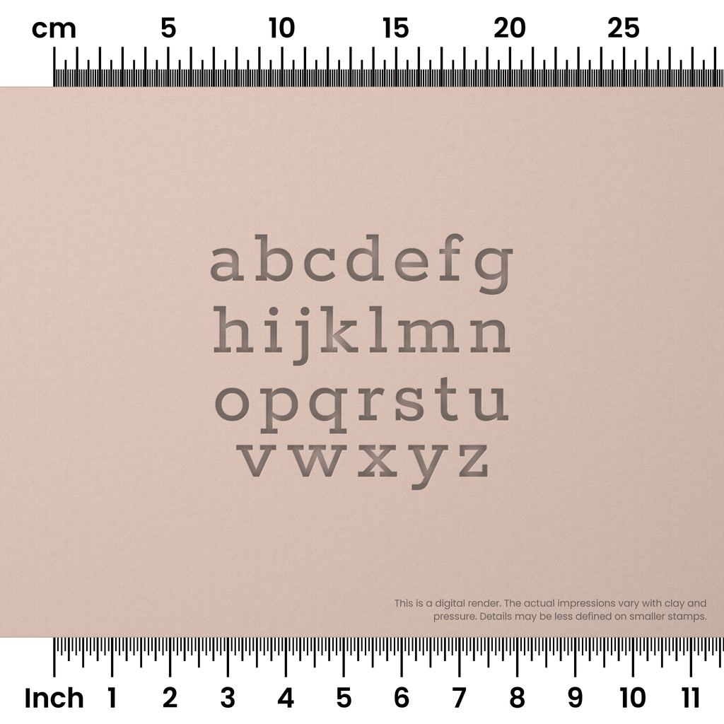 Rokkitt | Lowercase | Alphabet Stamp Sets