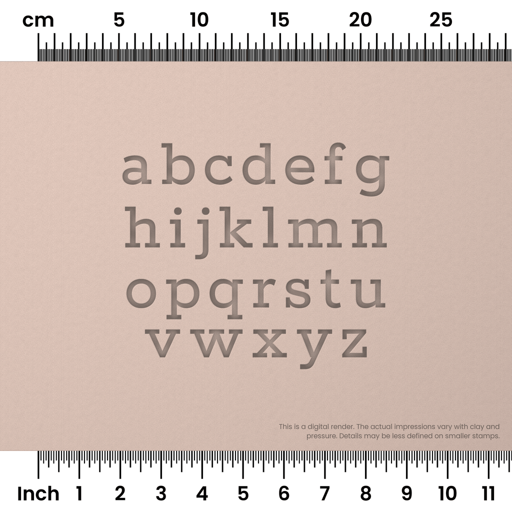 Rokkitt | Lowercase | Alphabet Stamp Sets