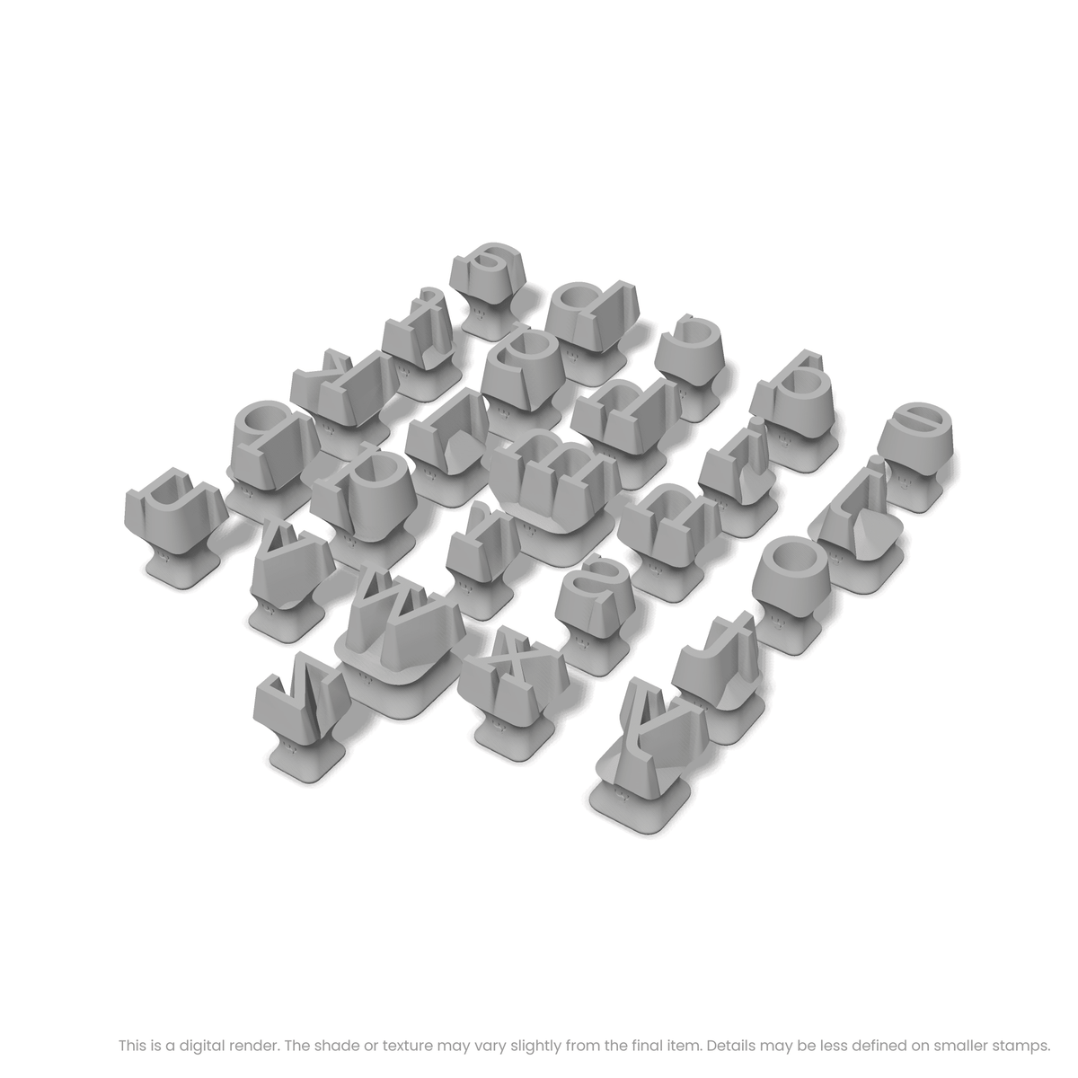 Rokkitt | Lowercase | Alphabet Stamp Sets