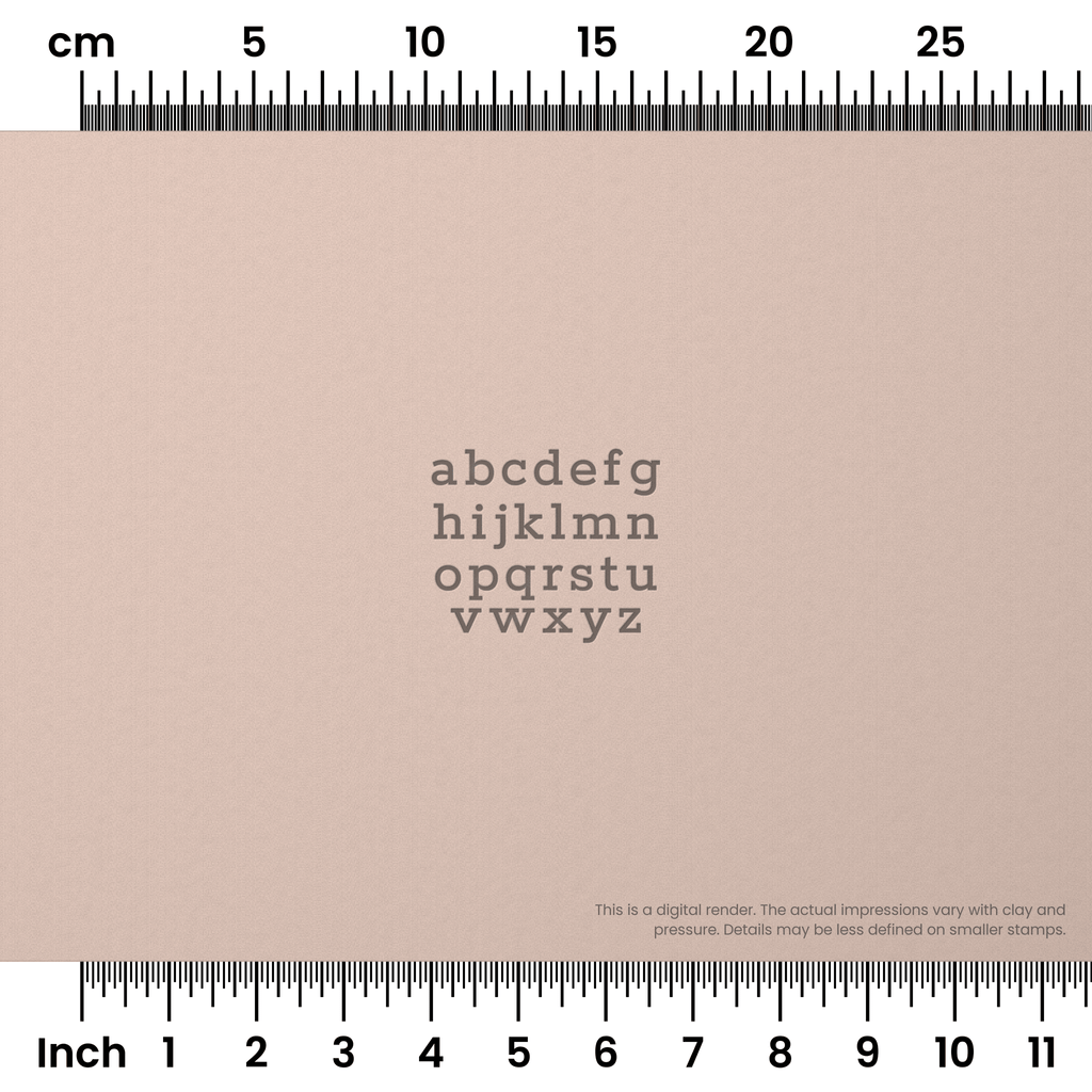 Rokkitt | Lowercase | Alphabet Stamp Sets